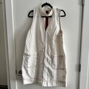 HOLDING HORSES White Mini Dress with Red Accents